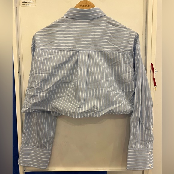 Zara Cropped Dress Shirt - Picture 2 of 3